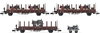 N TRIX.15283 / SET 3 vagones transporte "Tractores LANZ" Ep.III