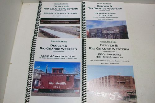 OCASION - USA.4 / QUICK PIC BOOK DENVER & RIO GRANDE WESTERN (lote 4 libros)